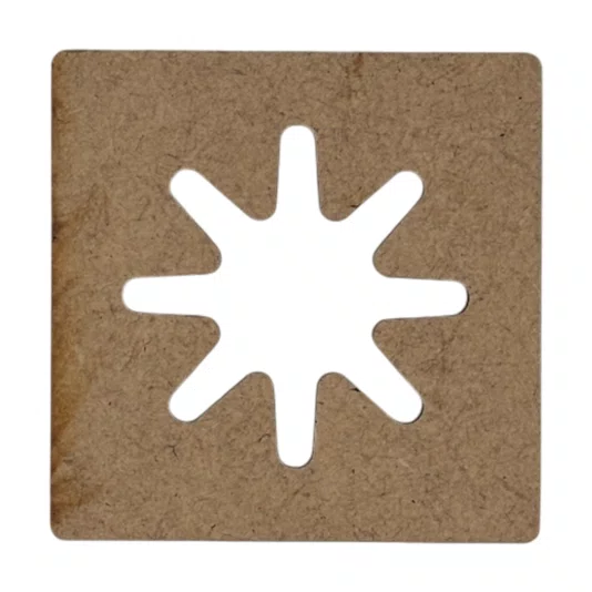 Kit Com 100 Suportes Para Pendurar Em MDF 3mm Para Artesanato