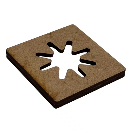 Kit Com 100 Suportes Para Pendurar Em MDF 3mm Para Artesanato