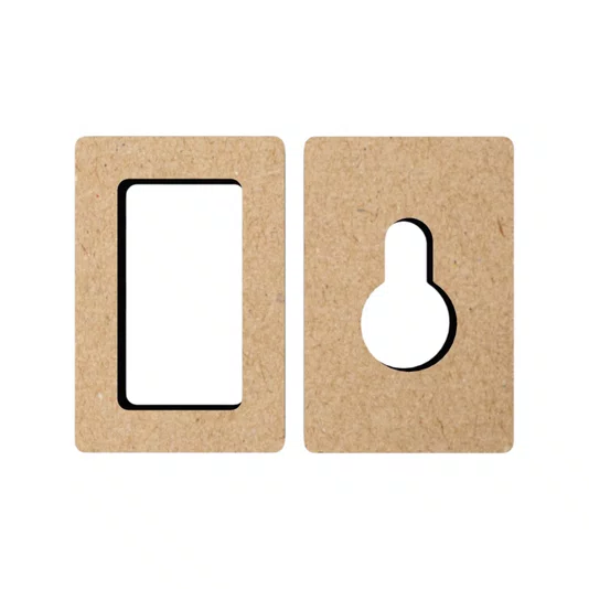 Kit Com 50 Suportes Para Pendurar Em MDF 3mm Para Artesanato