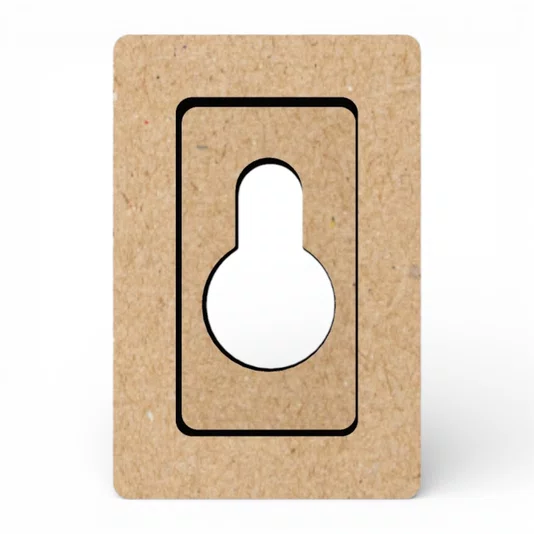 Kit Com 50 Suportes Para Pendurar Em MDF 3mm Para Artesanato