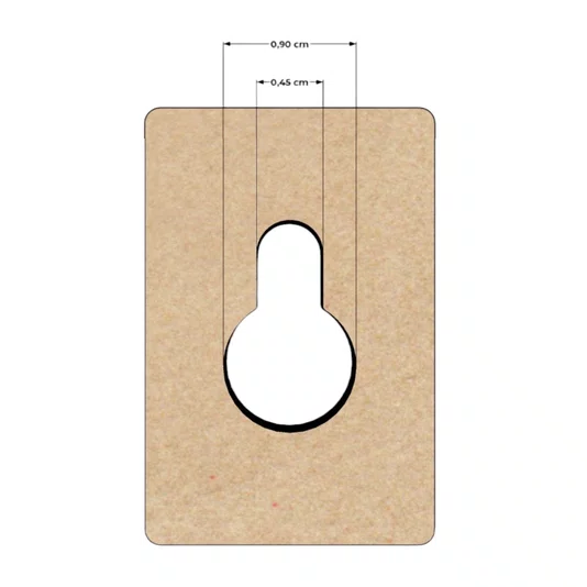 Kit Com 50 Suportes Para Pendurar Em MDF 3mm Para Artesanato