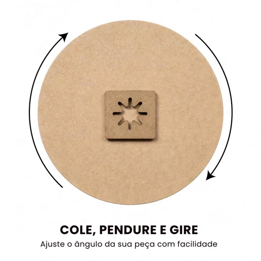 Kit Com 500 Suportes Para Pendurar Em MDF 3mm Para Artesanato