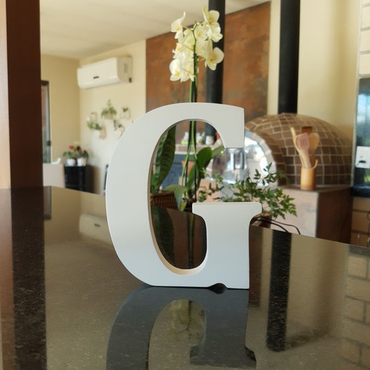 Letra Decorativa G 15cm em Mdf 15mm