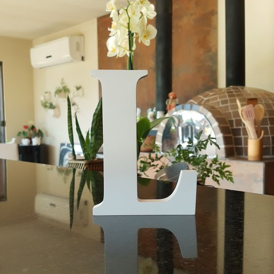 Letra Decorativa L 15cm em Mdf 15mm