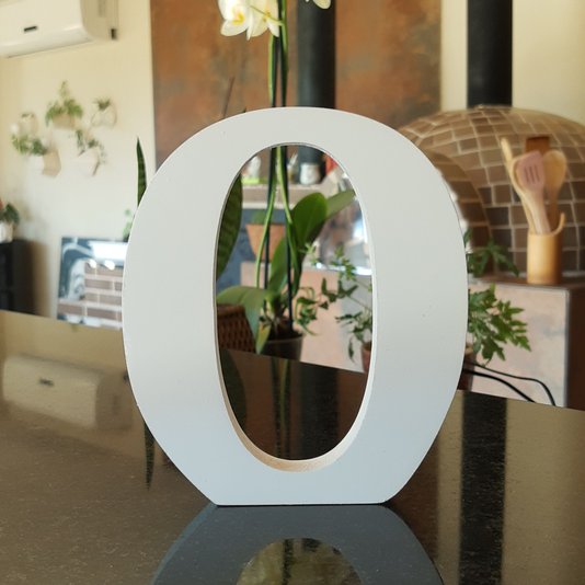 Letra Decorativa O 15cm em Mdf 15mm