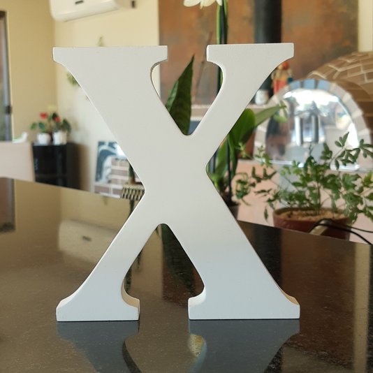 Letra Decorativa X 15cm em Mdf 15mm