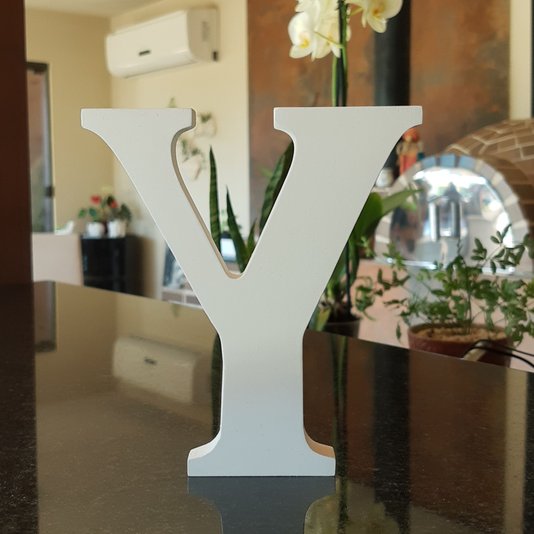 Letra Decorativa Y 15cm em Mdf 15mm