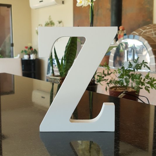 Letra Decorativa Z 15cm em Mdf 15mm
