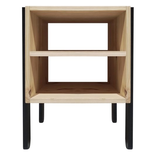 Mesa de Cabeceira Estilo Industrial - 55x38x44cm