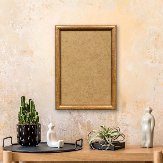 Moldura Abaulada Lisa Revestida Para Quadros E Fotos Com Fundo Mdf - 2x3