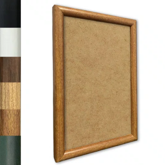 Moldura Abaulada Lisa Revestida Para Quadros E Fotos Com Fundo Mdf - 2x3