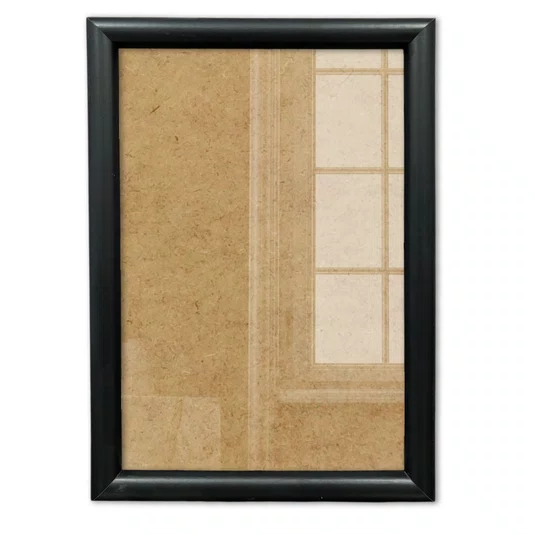 Moldura Abaulada Lisa Revestida Para Quadros E Fotos Com Fundo MDF E Frente Em Acetato - 2x3