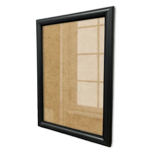Moldura Abaulada Lisa Revestida Para Quadros E Fotos Com Fundo MDF E Frente Em Acetato - 2x3