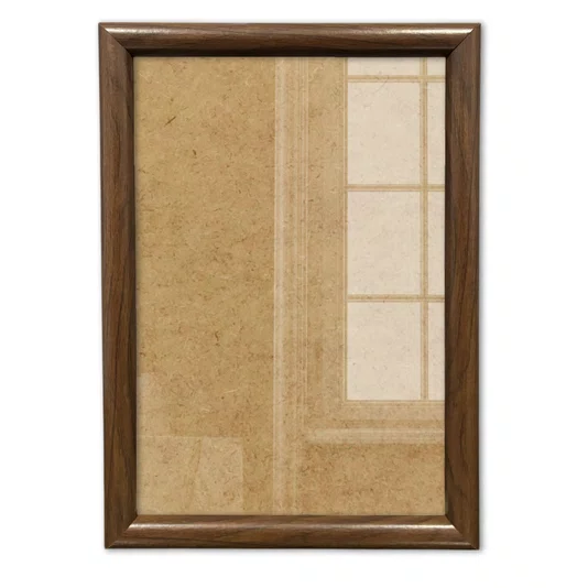 Moldura Abaulada Lisa Revestida Para Quadros E Fotos Com Fundo MDF E Frente Em Acetato - 2x3