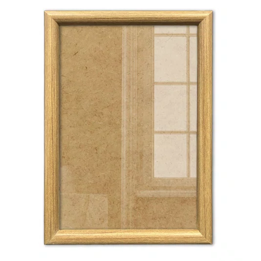 Moldura Abaulada Lisa Revestida Para Quadros E Fotos Com Fundo MDF E Frente Em Acetato - 2x3