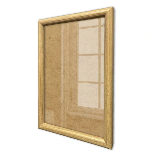 Moldura Abaulada Lisa Revestida Para Quadros E Fotos Com Fundo MDF E Frente Em Acetato - 2x3