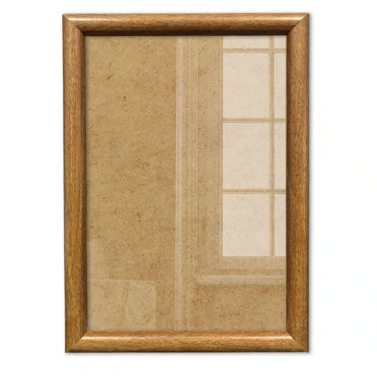 Moldura Abaulada Lisa Revestida Para Quadros E Fotos Com Fundo MDF E Frente Em Acetato - 2x3