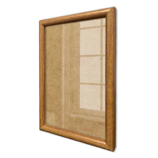 Moldura Abaulada Lisa Revestida Para Quadros E Fotos Com Fundo MDF E Frente Em Acetato - 2x3