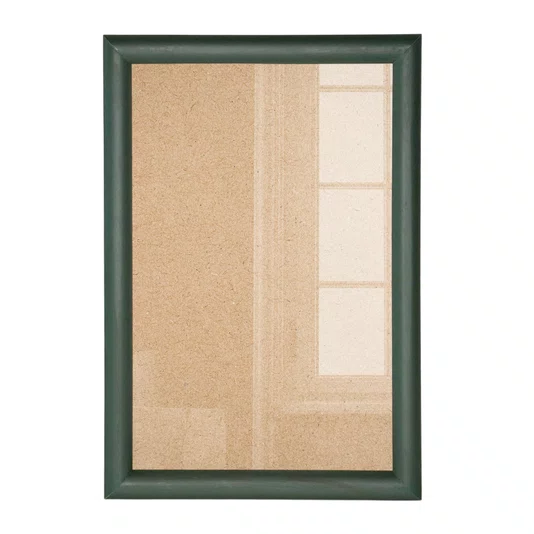 Moldura Abaulada Lisa Revestida Para Quadros E Fotos Com Fundo MDF E Frente Em PS Cristal Transparente- 2x3