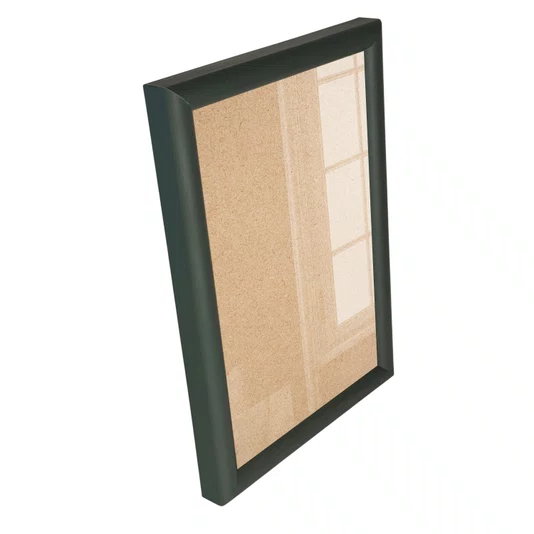 Moldura Abaulada Lisa Revestida Para Quadros E Fotos Com Fundo MDF E Frente Em PS Cristal Transparente- 2x3