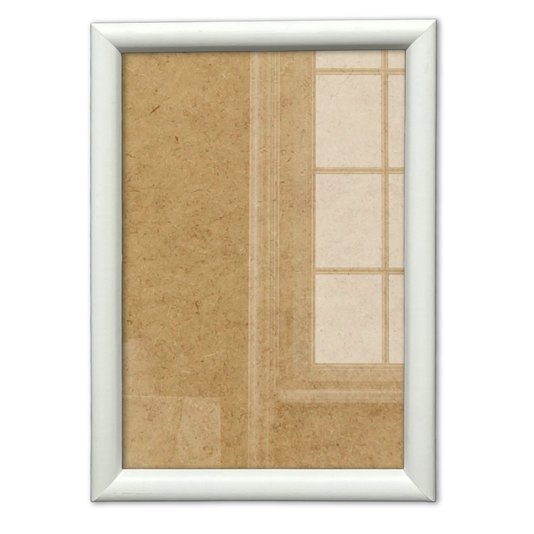 Moldura Abaulada Lisa Revestida Para Quadros E Fotos Com Fundo MDF E Frente Em PS Cristal Transparente- 2x3