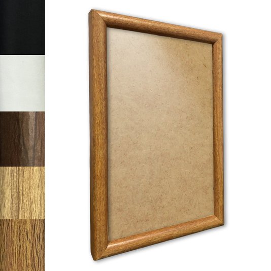 Moldura Abaulada Lisa Revestida Para Quadros E Fotos Com Fundo MDF E Frente Em PVC Antirreflexo - 2x3