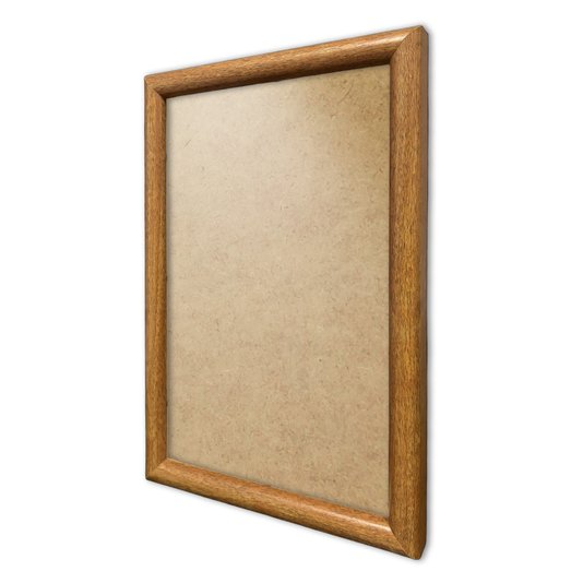 Moldura Abaulada Lisa Revestida Para Quadros E Fotos Com Fundo MDF E Frente Em PVC Antirreflexo - 2x3