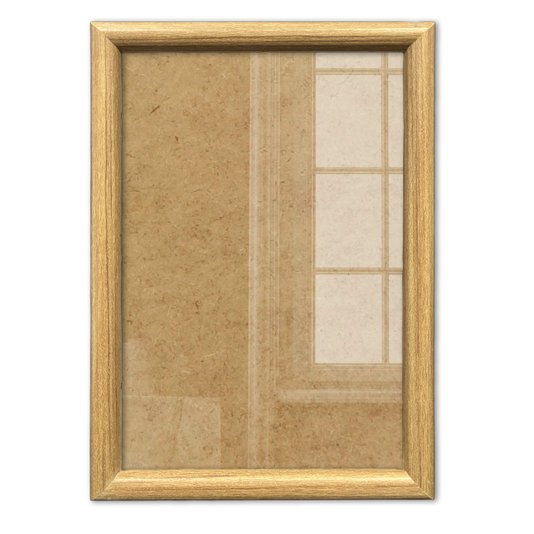 Moldura Abaulada Lisa Revestida Para Quadros E Fotos Com Fundo MDF E Frente Em Vidro - 2x3