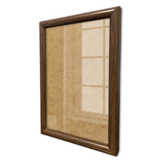 Moldura Abaulada Lisa Revestida Para Quadros E Fotos Com Fundo MDF E Frente Em Vidro - 2x3