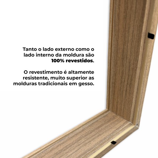 Moldura Caixa Alta Com Vidro Expositora Folhas Secas Bordados Quadros Quilling Scrapbook - Revestida - 1,5X4,5