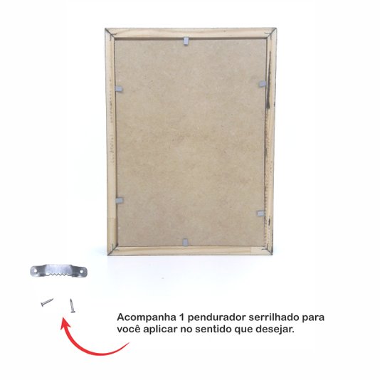 Moldura Caixa Alta com Vidro para Quadros Quilling e Scrapbook - 1,5x4,5