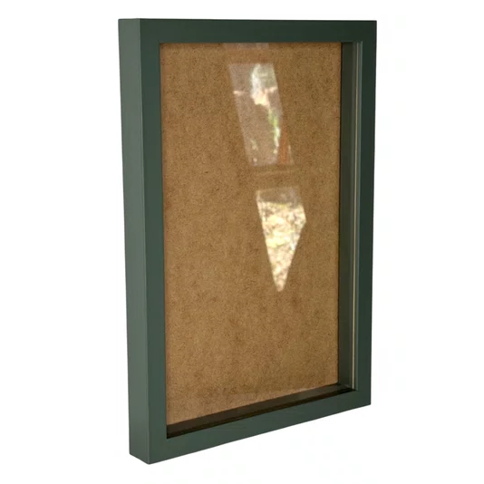 Moldura Caixa Alta com Vidro para Quadros Quilling e Scrapbook - Revestida - 1,5x3