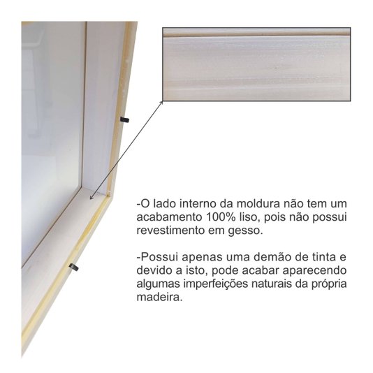 Moldura Caixa Alta Hexagonal com Vidro para Quadros Quilling e Scrapbook - 1,5x6,5