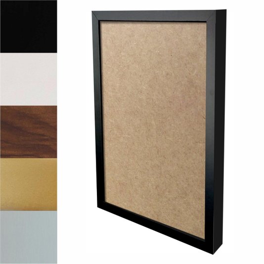 Moldura Caixinha para Quadros e Fotos com Fundo Mdf - 1,5x3