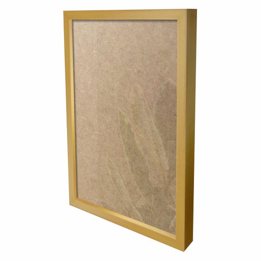 Moldura Caixinha para Quadros e Fotos com Fundo Mdf e Frente em Vidro - 1,5x3