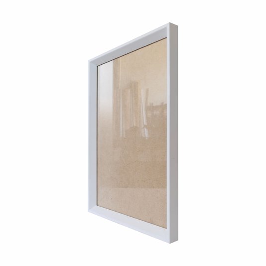 Moldura Chanfrada Inclinada para Quadros e Fotos com Fundo Mdf e Frente em Acetato - 1,5x2