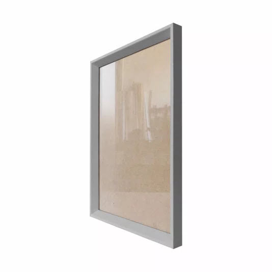 Moldura Chanfrada Inclinada para Quadros e Fotos com Fundo Mdf e Frente em Acetato - 1,5x2