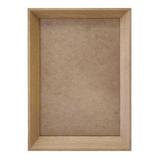 Moldura Chanfrada Inclinada para Quadros e Fotos com Fundo Mdf e Frente em PVC - 2x3,8