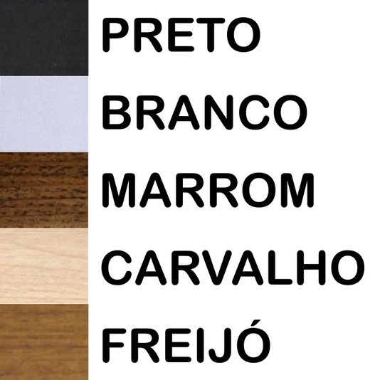 Moldura Chanfrada Inclinada para Quadros e Fotos com Fundo Mdf e Frente em PVC - 2x3,8