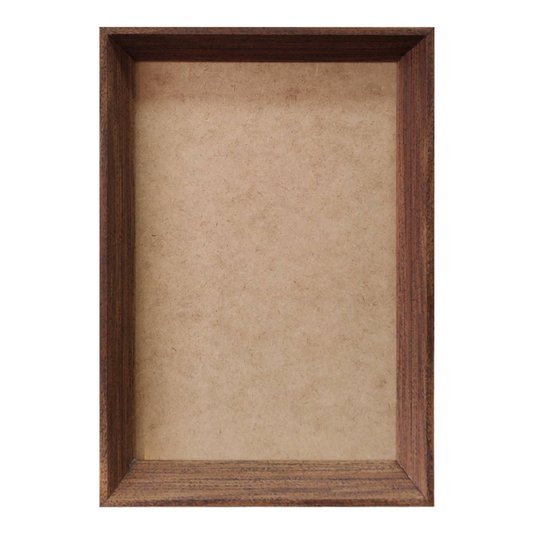 Moldura Chanfrada Inclinada para Quadros Fotos e Bandejas com Fundo Mdf - 2x3,8