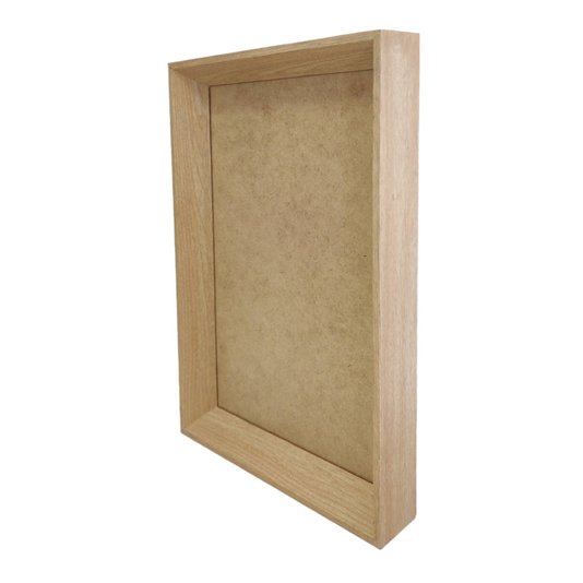 Moldura Chanfrada Inclinada para Quadros Fotos e Bandejas com Fundo Mdf - 2x3,8