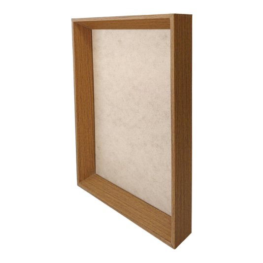 Moldura Chanfrada Inclinada para Quadros Fotos e Bandejas com Fundo Mdf - 2x3,8