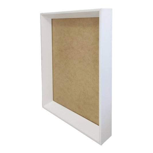 Moldura Chanfrada Inclinada para Quadros Fotos e Bandejas com Fundo Mdf - 2x3,8