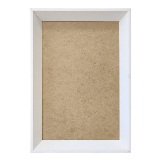 Moldura Chanfrada Inclinada para Quadros Fotos e Bandejas com Fundo Mdf - 2x3,8