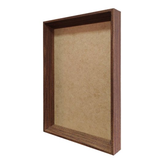 Moldura Chanfrada Inclinada para Quadros Fotos e Bandejas com Fundo Mdf - 2x3,8
