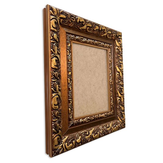 Moldura Com Gravação De Arabescos Personalizada Com Fundo MDF - 7,2x3,3
