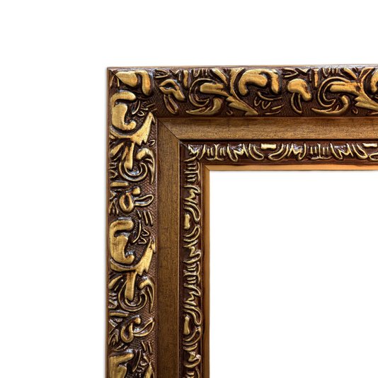 Moldura Com Gravação De Arabescos Personalizada Com Fundo MDF - 7,2x3,3
