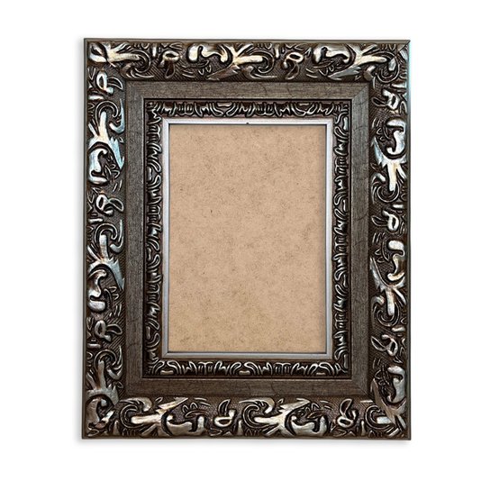 Moldura Com Gravação De Arabescos Personalizada Com Fundo MDF - 7,2x3,3