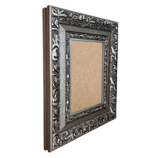 Moldura Com Gravação De Arabescos Personalizada Com Fundo MDF - 7,2x3,3