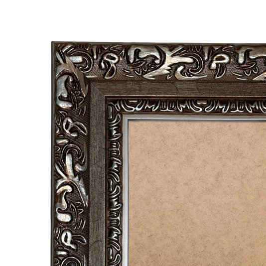 Moldura Com Gravação De Arabescos Personalizada Com Fundo MDF - 7,2x3,3